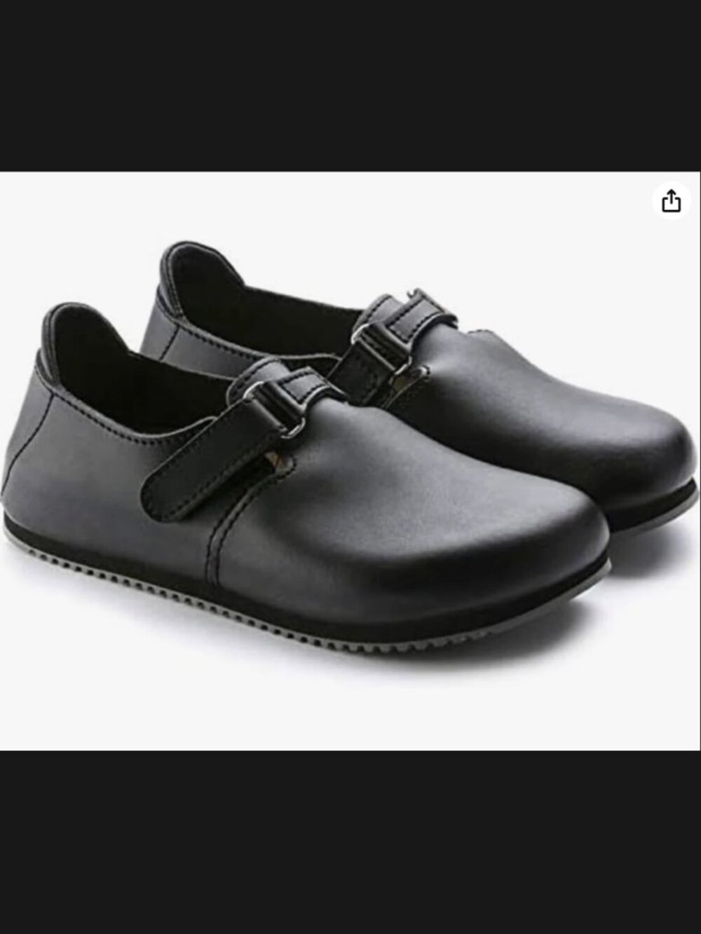 Birkenstock Professional Linz 45 M12 Reg Grip Leather Black Occupational Shoe